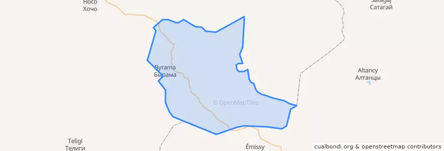 Mapa de ubicacion de Холгуминский наслег.