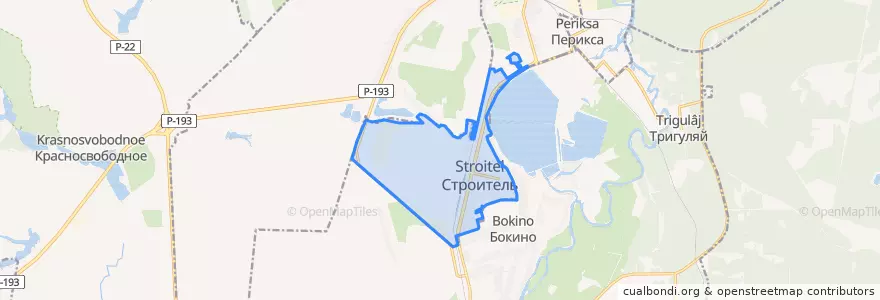 Mapa de ubicacion de Цнинский сельсовет.