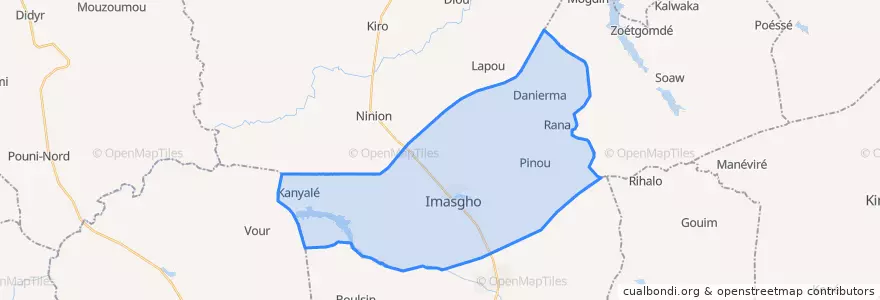 Mapa de ubicacion de Imasgho.