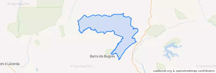 Mapa de ubicacion de Microrregião do Alto Paraguai.