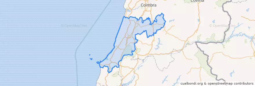 Mapa de ubicacion de Leiria.