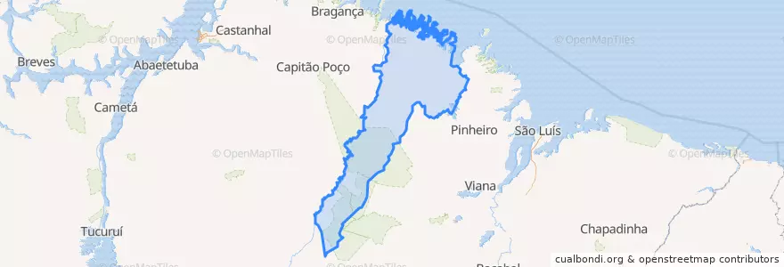 Mapa de ubicacion de Microrregião de Gurupi.