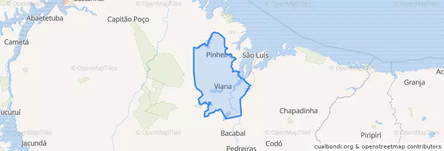 Mapa de ubicacion de Microrregião da Baixada Maranhense.