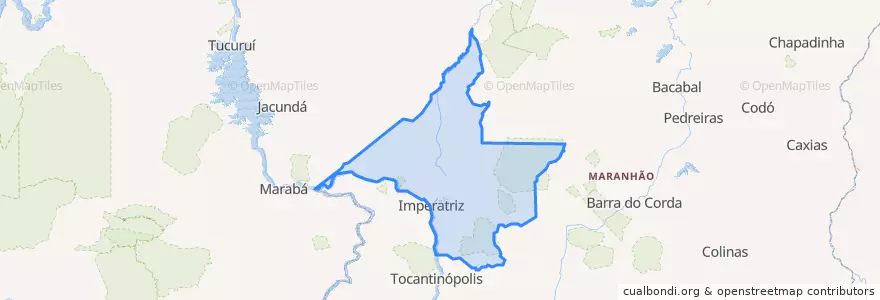Mapa de ubicacion de Microrregião de Imperatriz.