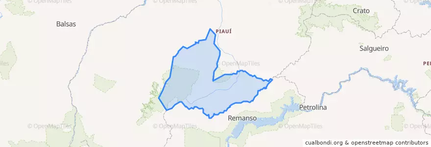 Mapa de ubicacion de Microrregião de São Raimundo Nonato.