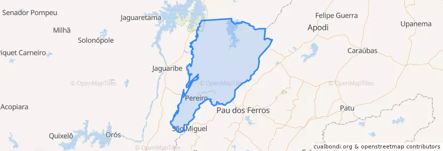 Mapa de ubicacion de Microrregião da Serra do Pereiro.