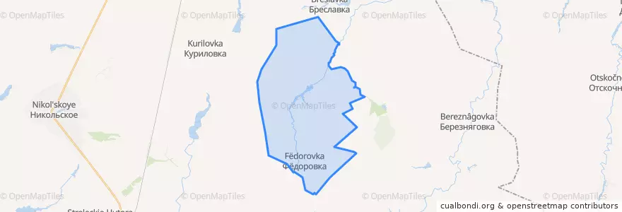 Mapa de ubicacion de Сторожевско-Хуторской сельсовет.