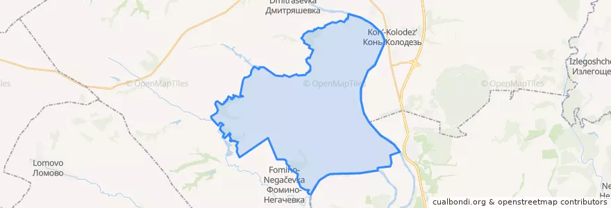 Mapa de ubicacion de Отскоченский сельсовет.