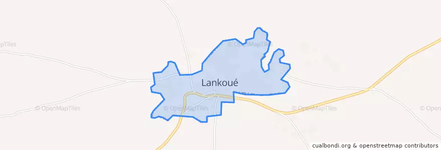 Mapa de ubicacion de Lankoué.