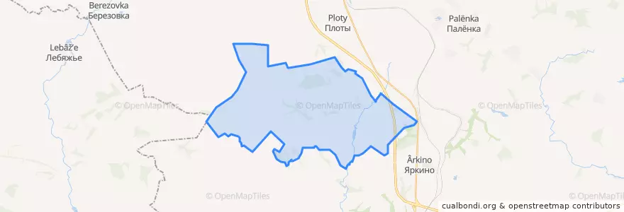 Mapa de ubicacion de Грунино-Воргольский сельсовет.