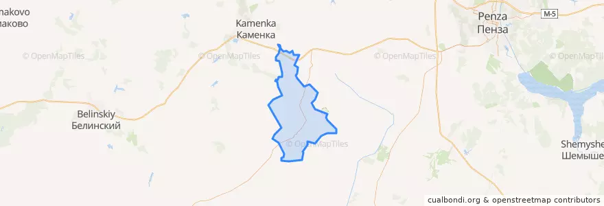 Mapa de ubicacion de Покрово-Арчадинский сельсовет.