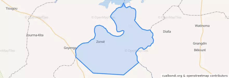 Mapa de ubicacion de Zonsé.