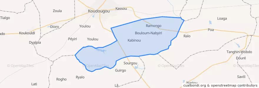 Mapa de ubicacion de Ramongo.