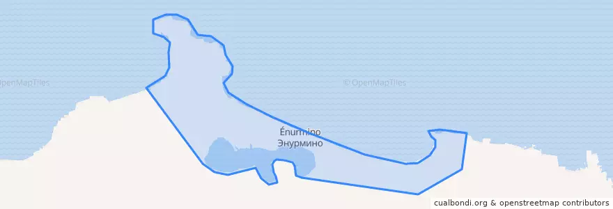 Mapa de ubicacion de сельское поселение Энурмино.