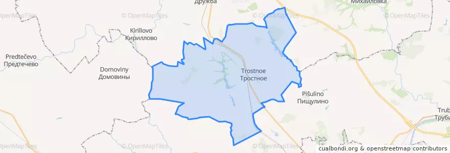 Mapa de ubicacion de Телегинский сельсовет.