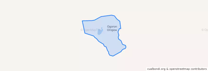 Mapa de ubicacion de Огоронский сельсовет.