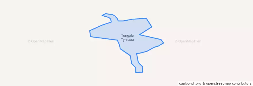 Mapa de ubicacion de Тунгалинский сельсовет.