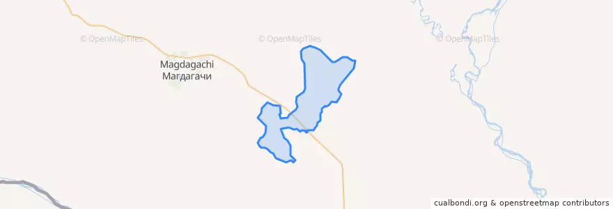 Mapa de ubicacion de Дактуйский сельсовет.