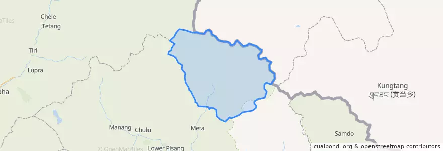 Mapa de ubicacion de Phu.