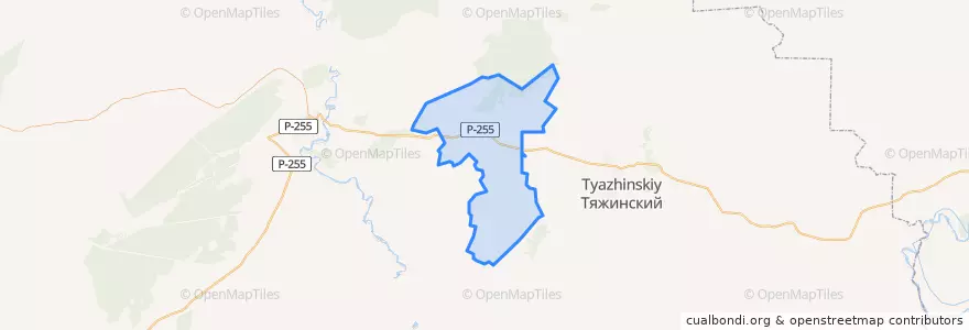 Mapa de ubicacion de Сусловское сельское поселение.