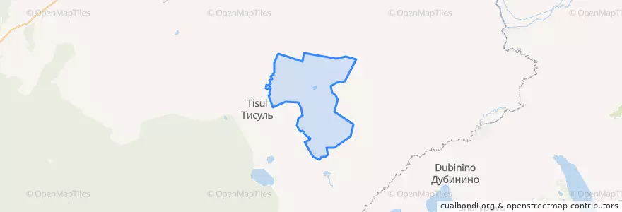Mapa de ubicacion de Третьяковское сельское поселение.