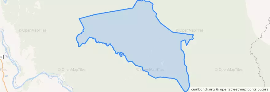 Mapa de ubicacion de Центральское сельское поселение.