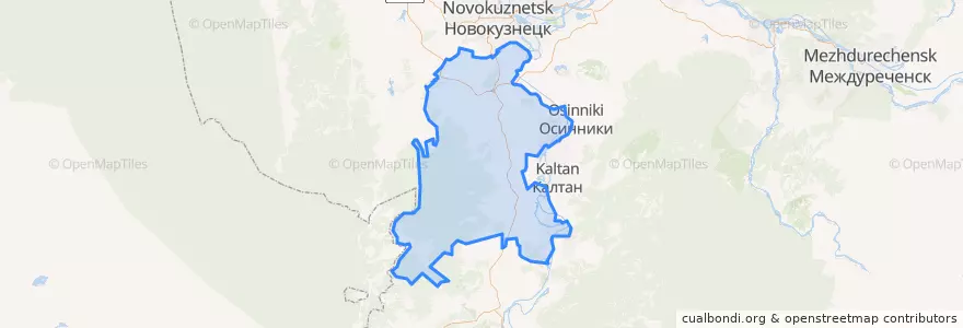 Mapa de ubicacion de Сосновское сельское поселение.
