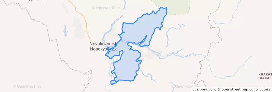Mapa de ubicacion de Центральное сельское поселение.
