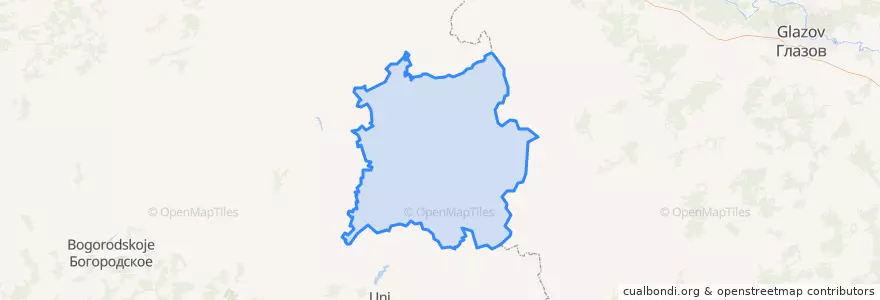 Mapa de ubicacion de Талицкое сельское поселение.