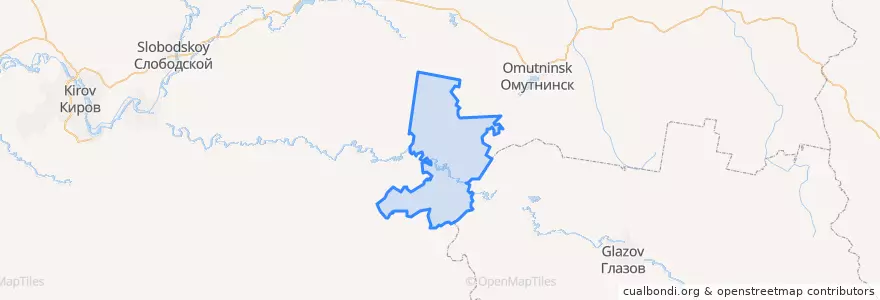 Mapa de ubicacion de Фалёнское городское поселение.