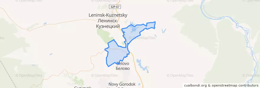 Mapa de ubicacion de Моховское сельское поселение.