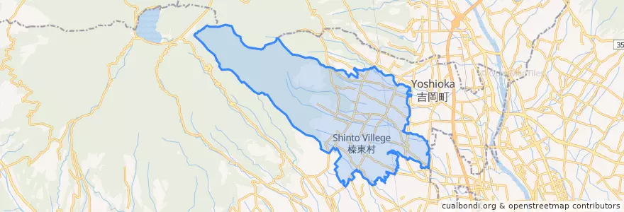 Mapa de ubicacion de 榛東村.