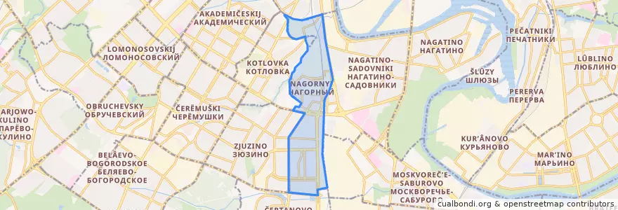 Mapa de ubicacion de Нагорный район.