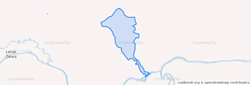 Mapa de ubicacion de Кяччинский наслег.