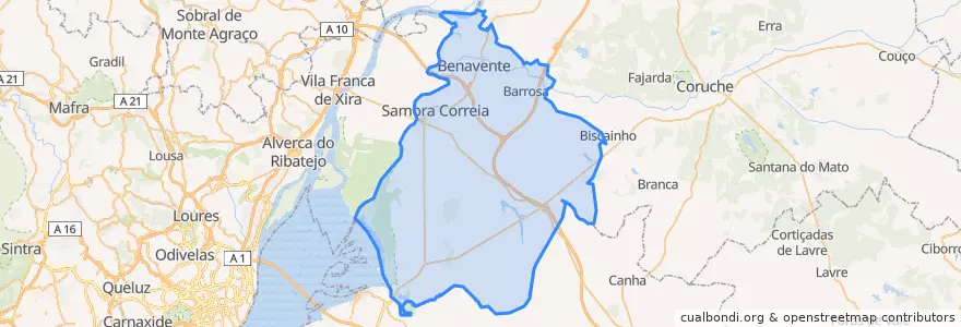 Mapa de ubicacion de Benavente.