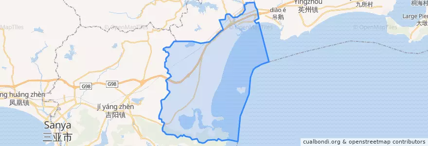 Mapa de ubicacion de 海棠区.