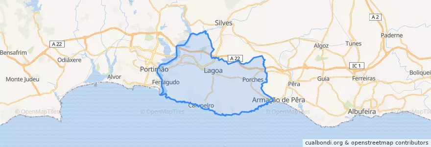 Mapa de ubicacion de لاگوآ.