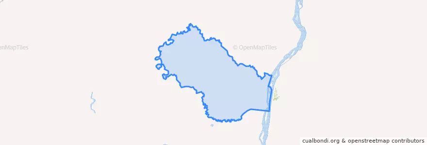 Mapa de ubicacion de сельское поселение Уег.