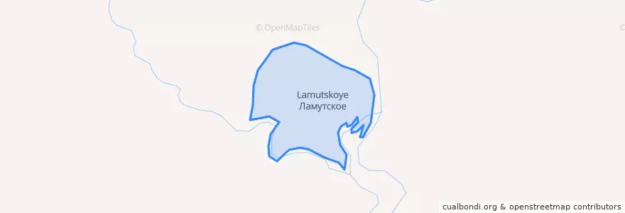 Mapa de ubicacion de сельское поселение Ламутское.