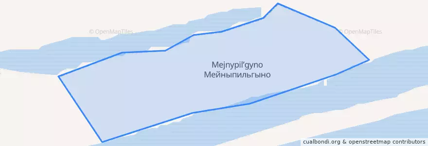 Mapa de ubicacion de сельское поселение Мейныпильгыно.