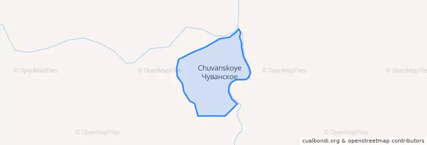 Mapa de ubicacion de сельское поселение Чуванское.