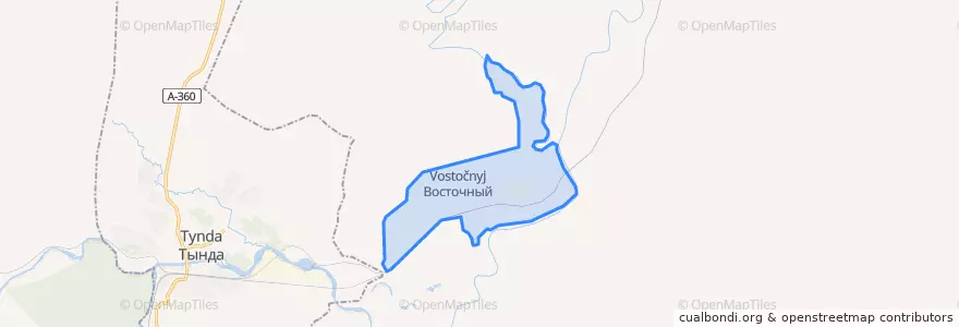 Mapa de ubicacion de Восточный сельсовет.