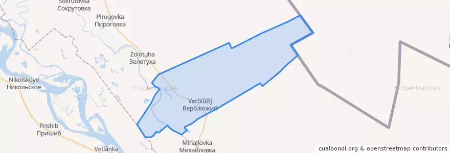 Mapa de ubicacion de Удаченский сельсовет.