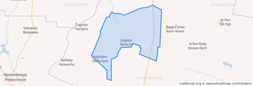 Mapa de ubicacion de Найнтахинское сельское поселение.