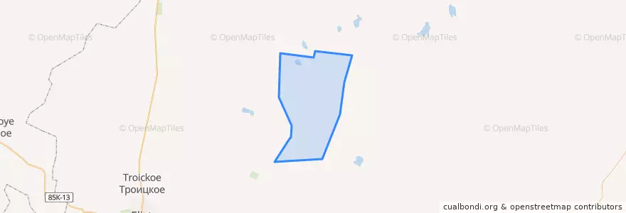 Mapa de ubicacion de Ялмтинское сельское поселение.