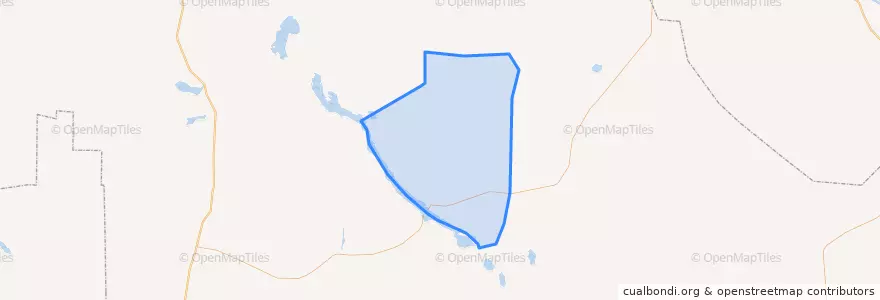 Mapa de ubicacion de Цаган-Нурское сельское поселение.