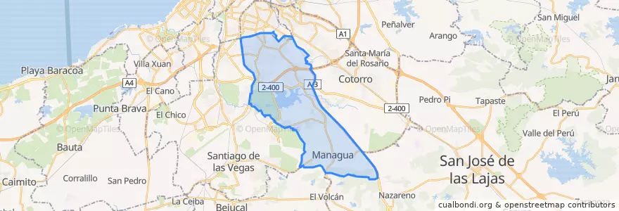 Mapa de ubicacion de Arroyo Naranjo.