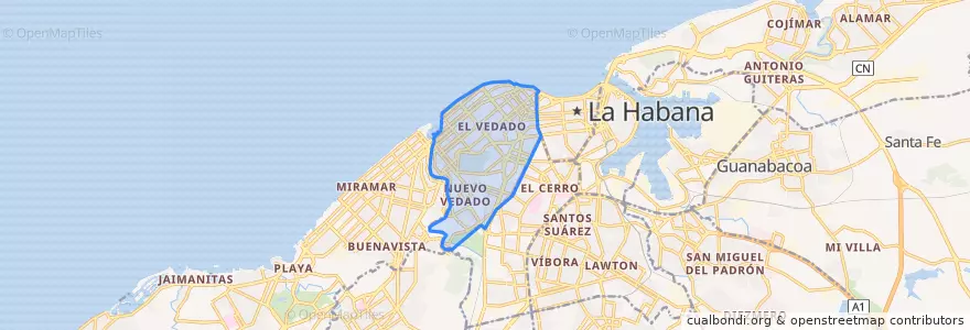 Mapa de ubicacion de Plaza de la Revolución.