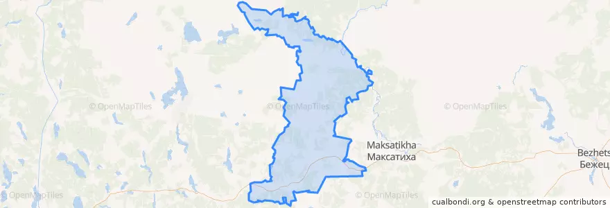 Mapa de ubicacion de Малышевское сельское поселение.