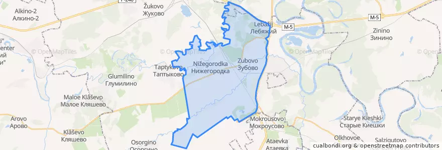 Mapa de ubicacion de Зубовский сельсовет.
